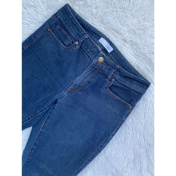 Ann Taylor Loft SZ 6/28 Woman’s Dark Wash Curvy Skinny Denim Jeans - Picture 4 of 13